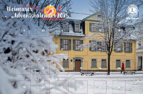 Adventskalender des Lions Club Weimar 2025