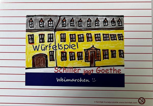 Würfelspiel Schiller jagt Goethe